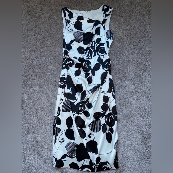 Maggy London Dresses & Skirts - Maggy London One Shoulder Black and White Dress